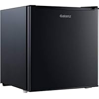 1.7 Cubic Foot Compact Dorm Refrigerator, Black
