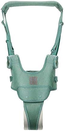 Rjwqkj ベビー 歩行練習 サポート 補助ベルト 長さ調整可能 ハーネス 多機能 迷子防止ひも 付き 迷子紐 チェアベルト 歩き始め 通気 通年用 子供グッズ 赤ちゃん 転倒防止 セーフティー アシスタント 安全対策 出産祝い ギフト プレゼント グリーン