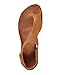 Meilidress Womens Casual Toe Loop Leather Flat Sandals Khaki