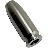 TITINK Bullet Shape Titanium Paracord Beads Knife Lanyard Beads EDC Zipper Pull 550 Parachute Cord Jewelry Bead Pendant Flashlight Knuckles Bracelet Necklace (Titanium)