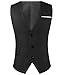 Hasuit Mens Formal Slim Fit Sleeveless Business Dress Suit Button Down Vests