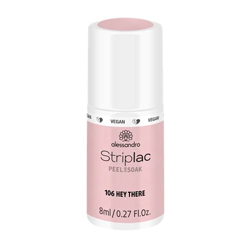 alessandro Striplac UV-Nagellack Hey There – Schonend und langanhaltend – Einfache Entfernung dank Peel-Off-Technologie – Vegan und tierversuchsfrei – 8 ml