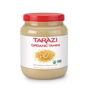 Tarazi Organic Tahini | USDA Organic, Non-GMO, All Natural, Made From 100% Premium Sesame Seeds, Made in California, Kosher | 4 Pound Jar
