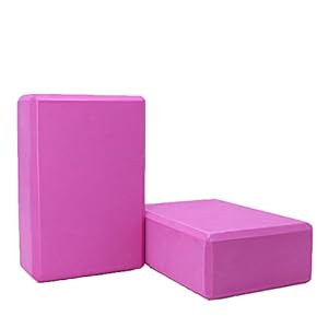 Sprifloral Yoga Blocks (Set of 2) 9″ x 6″ x 3″High Density EVA Foam Block to Support and Deepen Poses