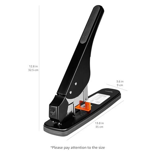 Amazon Basics Effortless Heavy Duty Stapler, 210 Sheets High Capacity