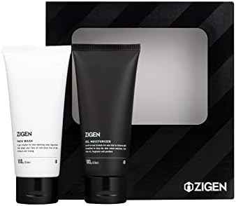 ZIGEN Men’s Skin Care Gift Set for Men Gift All-in-One Moisturizing Gel & Facial Cleansing