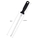 Knife Sharpening Steel Sharpener Rod Honing Steel Kitchen Dining Tool Small Appliances Specialty Appliances Black Plastic Handle 12.8 Inch ( 8 Inch Rod)