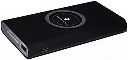 10000 mAh Black WirelessWireless Charger Power Bank, 10000Mah 3 in 1 Qi Power Bank and Qi Wireless Portable Charger for iPhone x/8/8 Plus ,Samsung Galaxy S6/7/8/9 and More (Black)