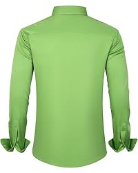 J.VER Men's Dress Shirts Solid Long Sleeve Stretch