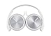 Sony Foldable Headphones with Smartphone Mic and Control - Metallic White