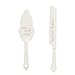Mud Pie Ceramic Cake Wedding Serving Bowl Set, One size, White