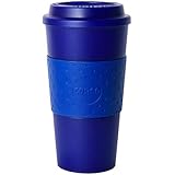 Copco Acadia Double Wall Insulated Travel Mug with Non-Slip Sleeve, 16-Ounce (Translucent Navy)