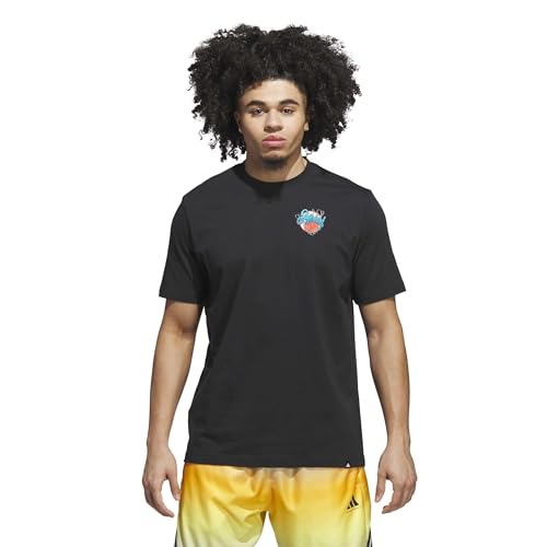adidas Men's Nothing But Net Graphic T-Shirt, Black, Medium/Tall