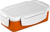 Pinnacle Insulated Lunch Box -Stainless Steel leak-proof adult lunch box- large thermal Lunch Boxes for men and women - 24oz big lunch container BPA free - Orange