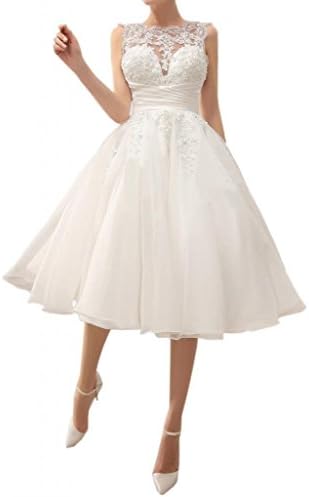 Angel Bride 2015 New Arrival Short A-Line Sleeveless Open Back Beach Wedding Dresses- US Size 14