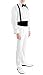 Ferrecci Men’s White Regular Fit Peak Lapel Tailcoat Tuxedo Suit Set with Tux Pants & Tail Coat (40 Short)