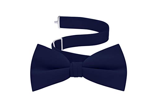 Men's Formal Tuxedo Bow Tie - Navy - Thumbnail 3