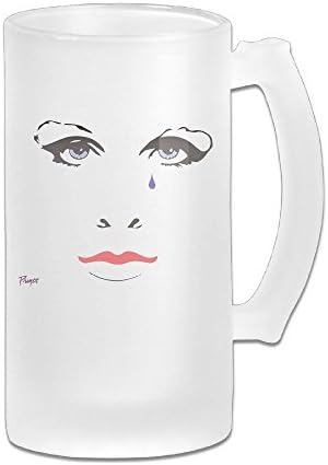 WLHZQS RIP Prince Purple Tear For Purple Legend Frosted Glass Beer Stein