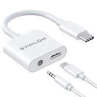 USB C to 3.5mm Headphone Charge Adapter, USB-C to 3.5mm Jack Audio Adapter Compatible for Google Pixel 4/4 XL/3/3 XL/2/2 XL, iPad Pro 2018, Galaxy Note 10/10+, HTC, Essential Phone and More