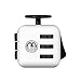 Focus Cube, Magicfly Fidget Cube For Anxiety Stress Relief Attention Focus Cube Toy For Adult Gift ADHD, White+black button