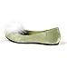 Ellie Shoes Women's Flat Satin Pump (Green;8)