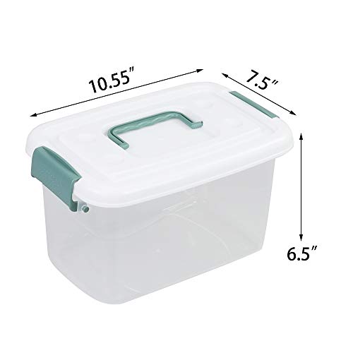 sterilite containers with green handles