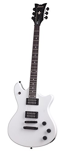Schecter JERRY HORTON TEMPEST Sat Wht Solid-Body Electric Guitar, Satin White