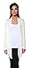 Free to Live Women's Light Weight Open Front Cardigan Sweater Made in USA (XL, Ivory)