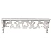 16 Inch Elegant White Decorative Wall Mounted Floating Storage Display / Book Shelf / Utility Rack