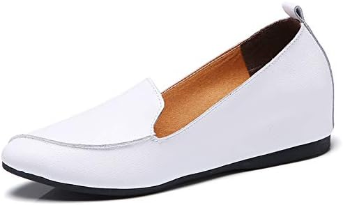 Nomioce レディースシューズ シークレットシューズ オフィス ナースシューズ レディース安全靴 パンプス ウォーキングシューズ 通勤 モカシン 軽量 疲れにくい 履きやすい