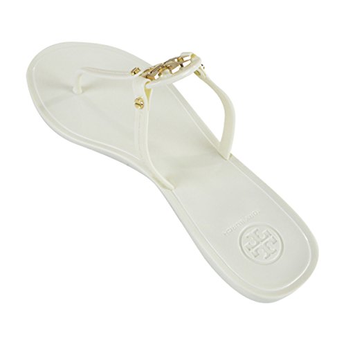 tory burch white jelly sandals