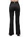 REETOYO Women's High Waisted Boot Cut Yoga Pants Workout Bootleg Flares Pants with Inner Pocket (Black, X-Large)