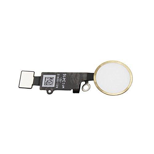 Home Button Main Key with Flex Cable Replacement Part for Iphone 7 and 7 Plus (Gold)