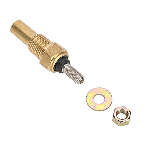 Suuonee Electrical Temperature Sender, Water/Oil Temp Temperature 1/8 NPT Electrical Sender Transmitter Sending Unit Temp Sensor