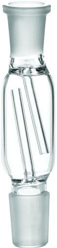 SCIENTIFIC LABORATORY SUPPLIES - 12-1300 ASHCATCHER ADAPTER 2 ARM PERC 180 ASSORTED SIZES / COLORS CLEAR 14MM FEMALE TO 18MM MALE