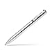 kyinflose Rollerball Gift Pens, Smooth Gel Ink Metal Twist 0.5mm Nice Black Pen Set(0.7mm Black & Blue Pen Refills), Fine Point Pens for Man/Woman, Silver