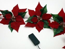 Poinsettia Garland - Battery