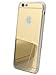 Iphone6 Plus Mirror Case, Thin Luxury Hybrid Glitter Bling Soft TPU Shiny with Mirror Cover Case for Apple Iphone 6 Plus (5.5 Inch)(gold)