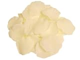 BalsaCircle 2000 Silk Rose Petals Wedding Decorations Bulk Supplies - Ivory