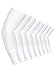 Mudder 8 Pairs Unisex UV Protection Arm Cooling Sleeves Ice Silk Arm Cover (White, Ice Silk)