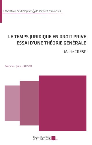 Le  temps juridique en droit privé