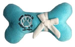 Sniffany Bone Plush Parody Dog Toy w/ Squeaker by Dog Diggin Designs