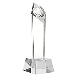 Juvale Golf Trophy – Sports Award Trophy Optical Crystal Golf Tower Award Trophy, Includes Gift Box, 2.8 x 7.8 x 2.8 Inches