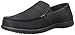 crocs Men's Santa Cruz 2 Luxe Leather M Slip-On Loafer, Black/Black, 11 M US