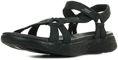 Damen On-the-go 600 Brilliancy Sport Sandalen, Black Textile Trim, 42 EU