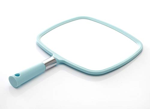 Miss Sweet Handheld Mirror Makeup Mirror (Blue)