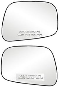 AutoPop Right & Left Side ORVM Mirror Plate for Tata Indica Manza, Set of 2.