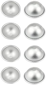 Metal Bath Bomb Mold 8 Pieces, 2.5" Large - Make Lush Bath Bombs and Fizzle