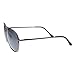 zeroUV Polarized Classic Metal Aviator Sunglasses (Gunmetal)