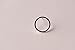 14mm round circle 925 sterling silver stud earring for women